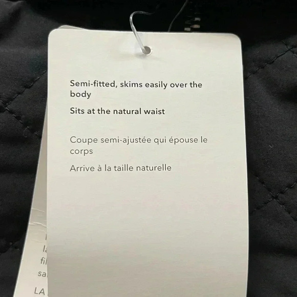 Athleta Apres Ski skirt quilted black zip up - Picture 10 of 16